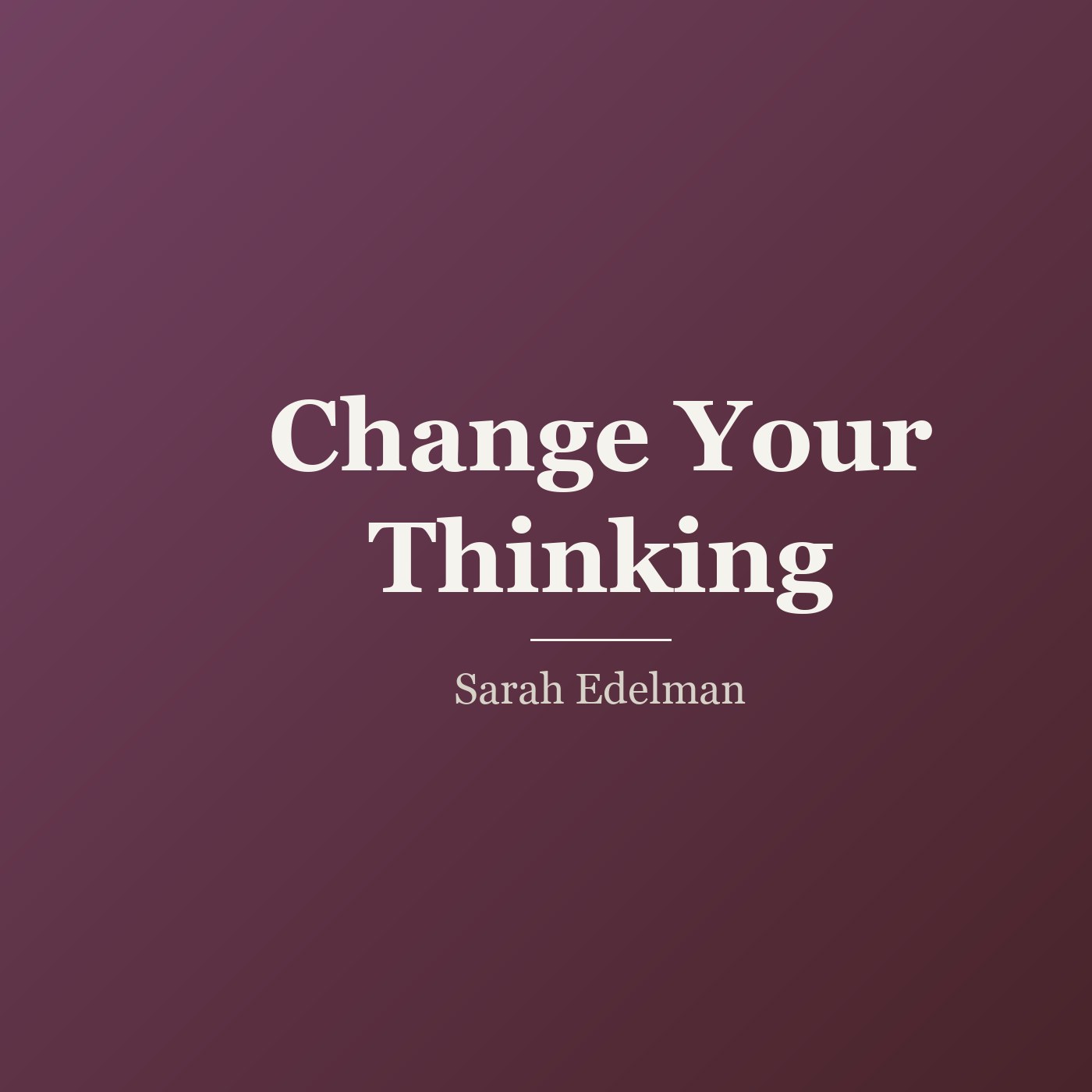 Change Your Thinking cover