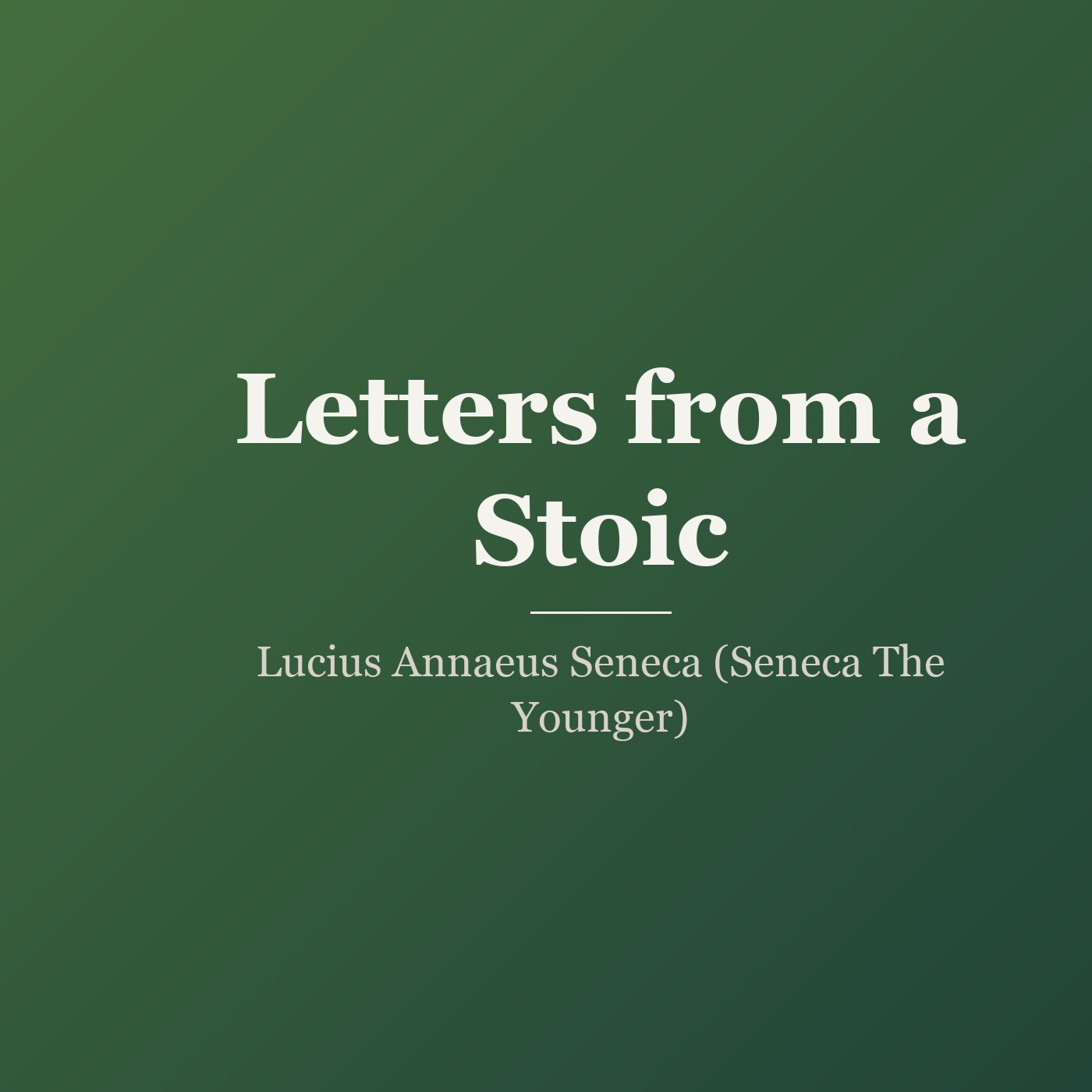 Letters from a Stoic cover
