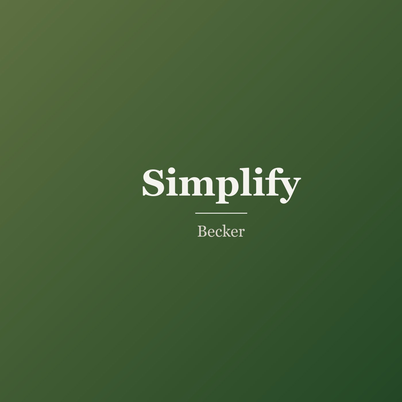 Simplify cover