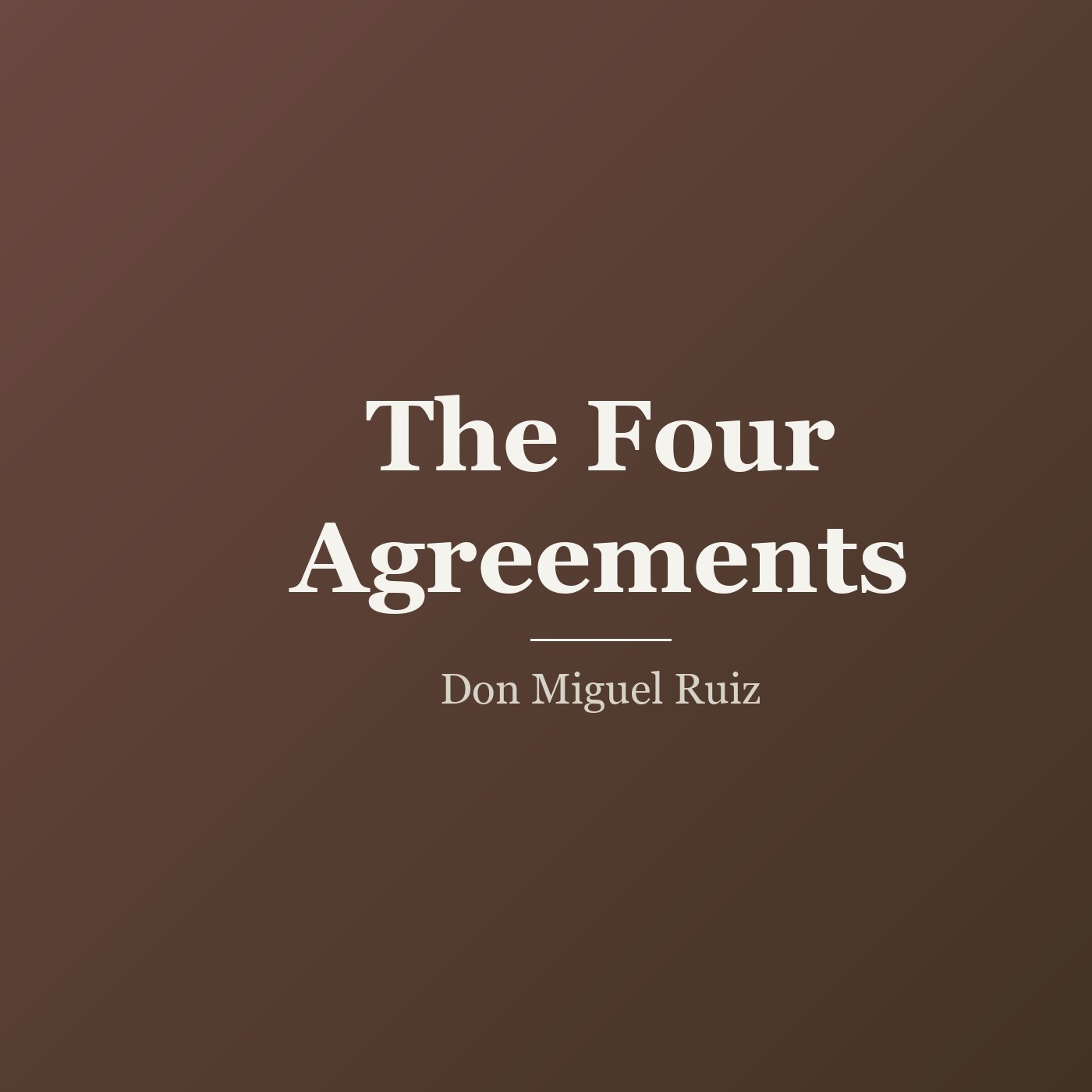 The Four Agreements cover