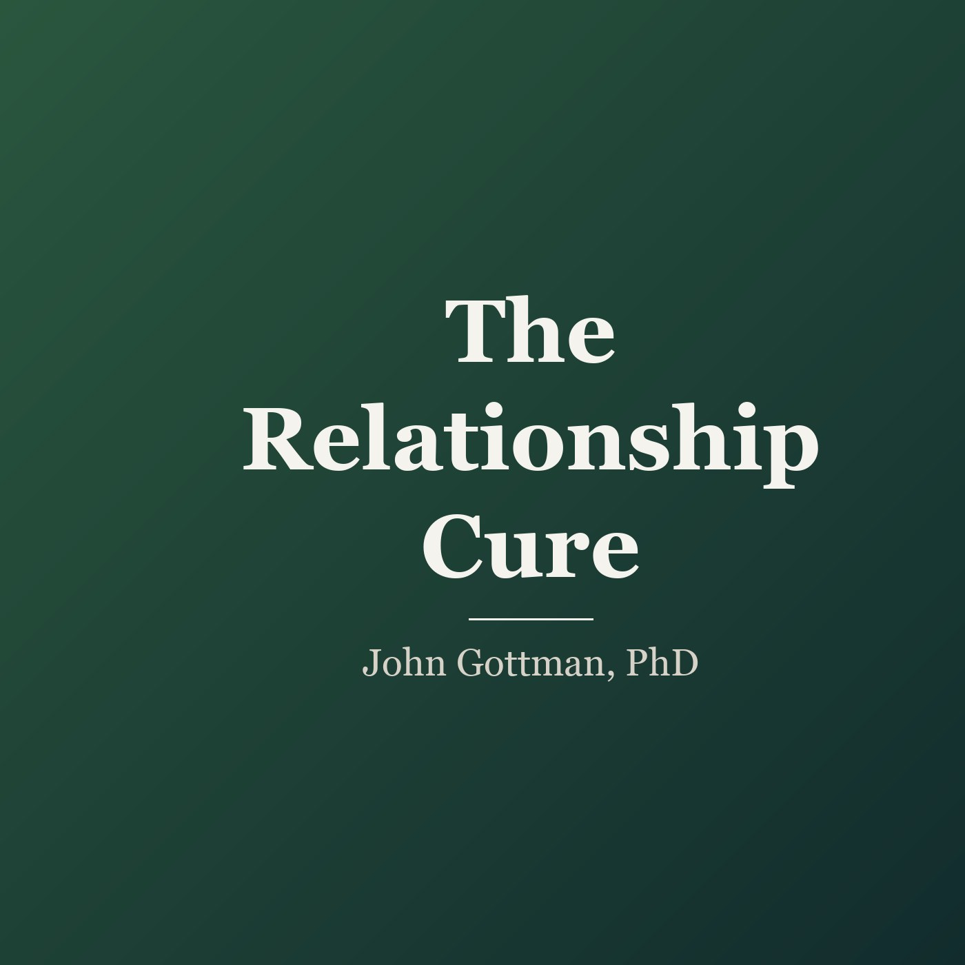 The Relationship Cure cover