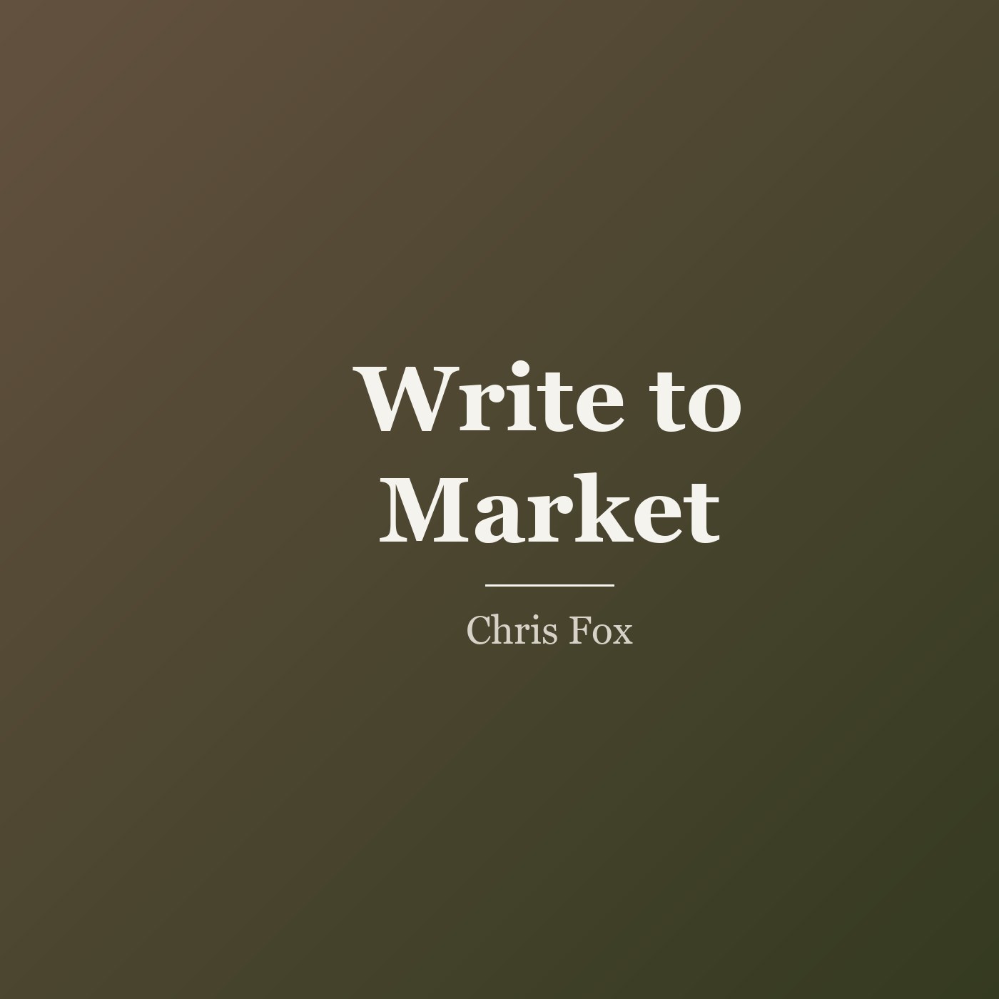 Write to Market cover