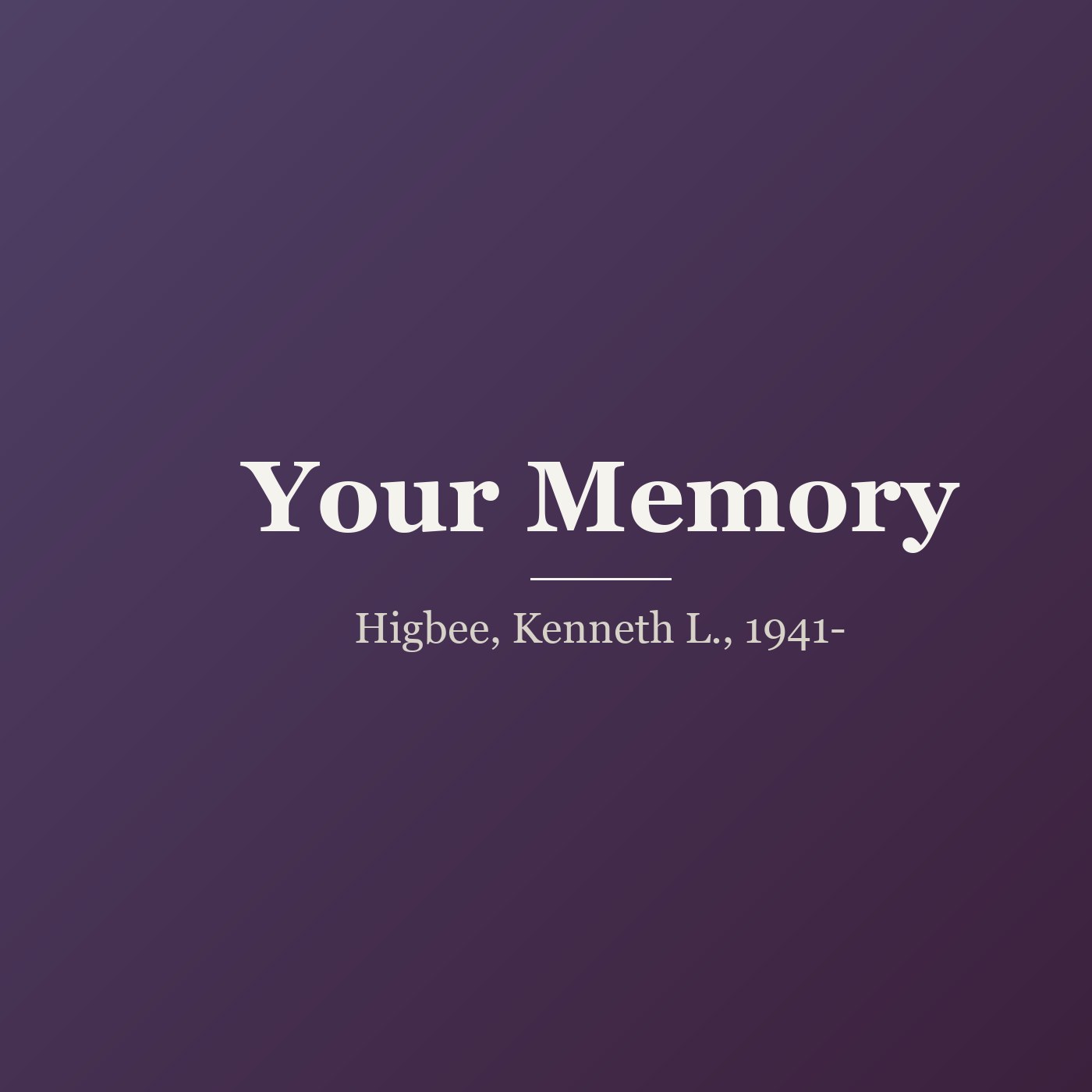 Your Memory cover